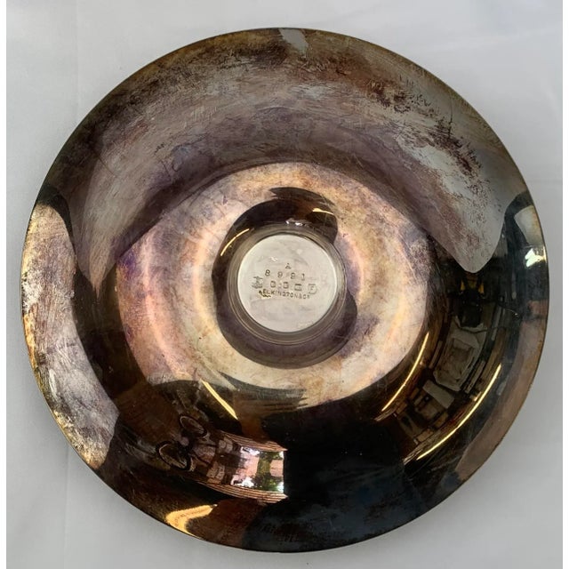 Vintage Silverplate Taper Candle Dish by Elkington & Co For Sale - Image 10 of 11
