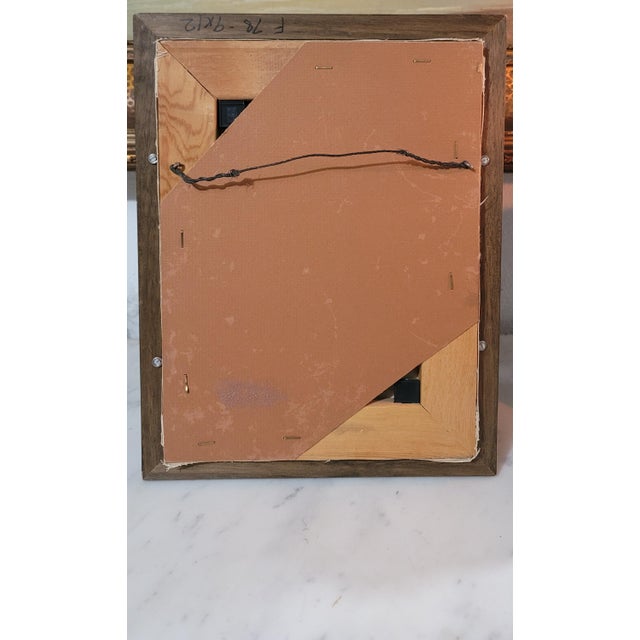 Vintage Dog Portrait Oil Painting, Yorkshire Terrier "Yorkie" Signed & Framed 1975 For Sale - Image 10 of 10