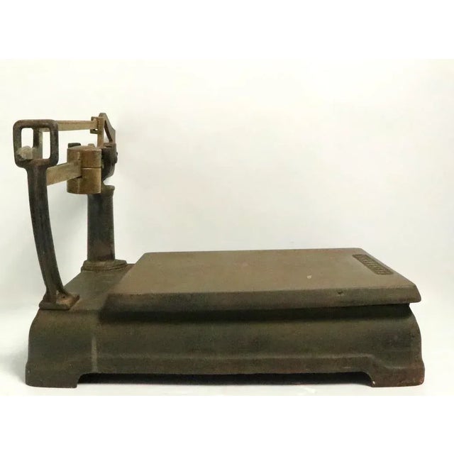 Metal Table Top Cast Iron Balance Scale by Fairbanks For Sale - Image 7 of 10