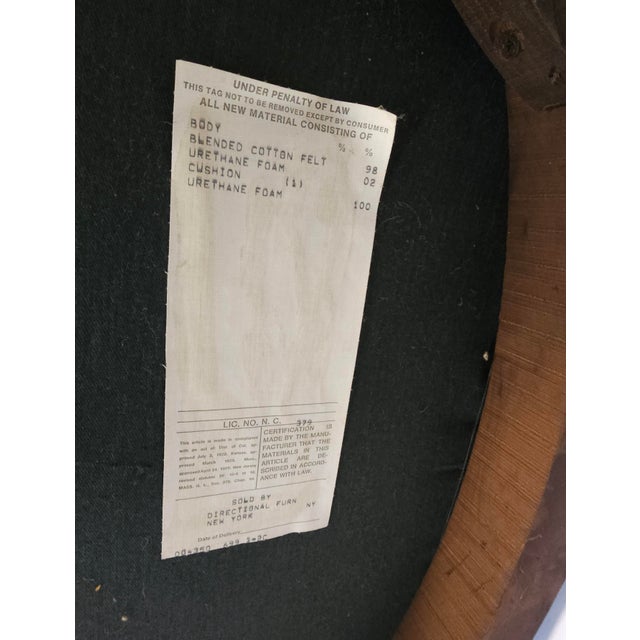 1960s Directional Petrified Needlepoint Cotton Felt Upholstered Lounge Chair For Sale - Image 10 of 11