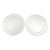 French Provincial Vintage French Limoges White Porcelain Louis XV Scalloped Plates, Set of 2 For Sale - Image 3 of 9