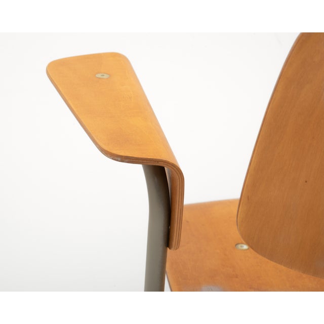 Brunswick Maple Plywood Armchairs After Eames DCM Jean Prouvé - A Set of Four For Sale - Image 14 of 16