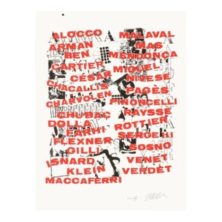 1997 Fernandez Arman Ecole De Nice III Signed Lithograph For Sale