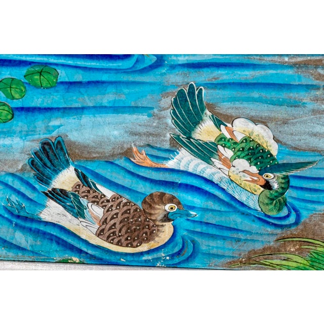 Framed Late 19th Century Hand-Painted Chinoiserie Wallpaper Panel For Sale In Tampa - Image 6 of 11