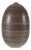 Large Artisan Ceramic Vase with Fine Linear Decoration in Brown and Cream For Sale