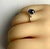 Platinum 5-Stone Ceylon Cabochon Sapphire Diamond Ring Weighing 3.22 Carat, Size 7.25 For Sale In New York - Image 6 of 8