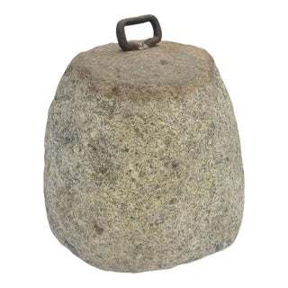 English Granite Tethering Stone or Weighing Element For Sale