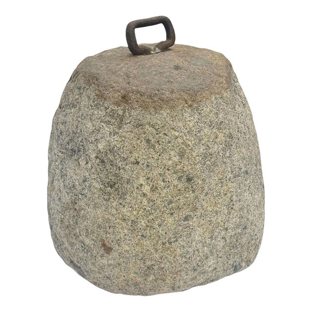English Granite Tethering Stone or Weighing Element For Sale