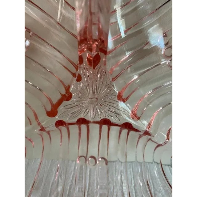 Pink Depression Serving Dish With Handle For Sale In New York - Image 6 of 9