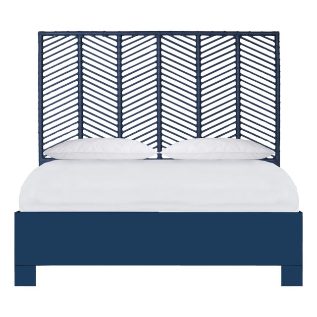 Liam Standard Bed Queen - Navy For Sale