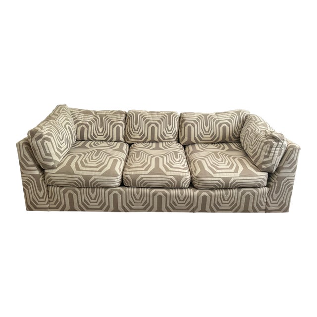 MCM Directional Ultra Modern, Geometric Sofa 1970's For Sale