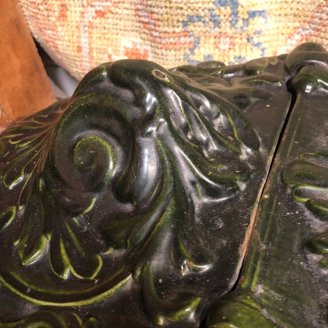 Metal Vintage Italian Cast Iron Coal Holder For Sale - Image 7 of 11