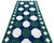 Textile Handmade Woolen Dhurrie Runner, Vegetable Dyed Forest Green, Navy Blue Tile Runner- 4'x10' For Sale - Image 7 of 11