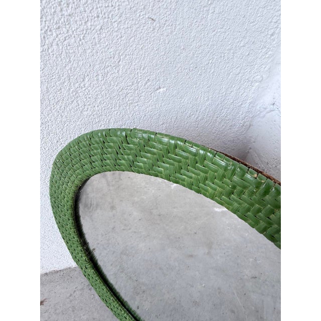 Round Wicker Mirror, 1960s For Sale - Image 15 of 18