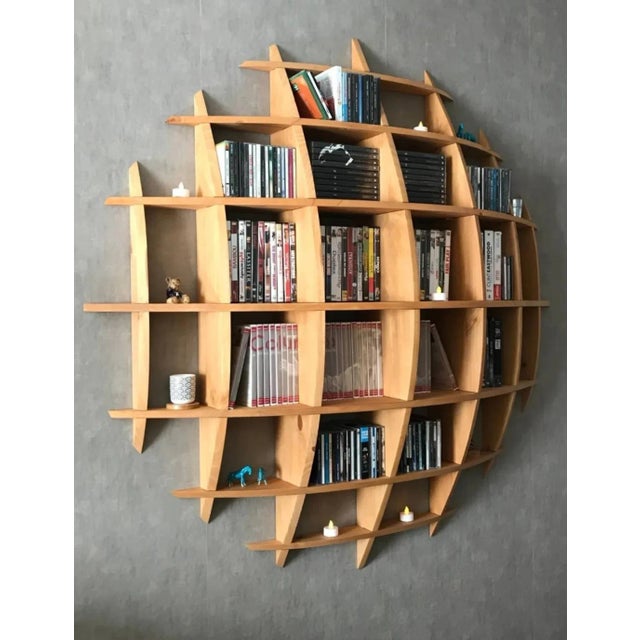 Wood Oval Pine Shelves by David Renault For Sale - Image 7 of 8