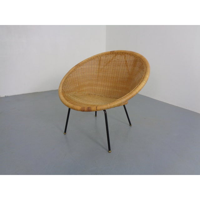Mid-Century Modern Wicker Chair by Paul McCobb, USA, 1950s For Sale - Image 6 of 17