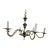 Vintage Mid Century Italian Gilt Hollywood Glamour Chandelier For Sale