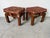Vintage Chinese Ming Style Mahogany Stools With Floral Cushions – A Pair For Sale - Image 4 of 18