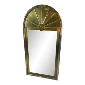 1970s Bernhard Rohne for Mastercraft Monumental Metal Mirror