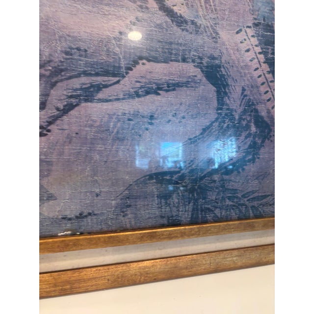 Vintage Pheasants & Flowers Framed Gold Gilt Frame Chinoiserie Wall Art For Sale - Image 11 of 16