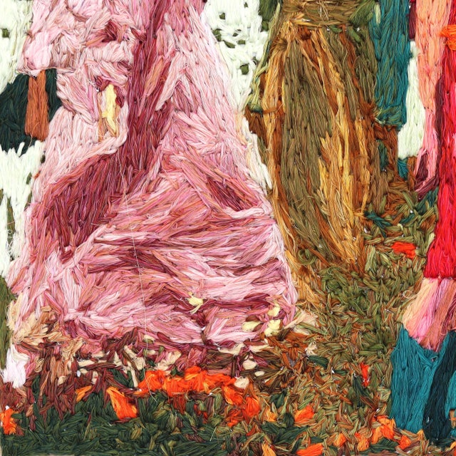 Spring to Life - Vibrant Textural Mixed Media Artwork on Canvas Original Artwork by Nilraya Bundasak For Sale - Image 4 of 8