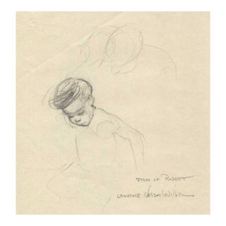 1940s Lawrence Wilbur Study of Robert Drawing For Sale