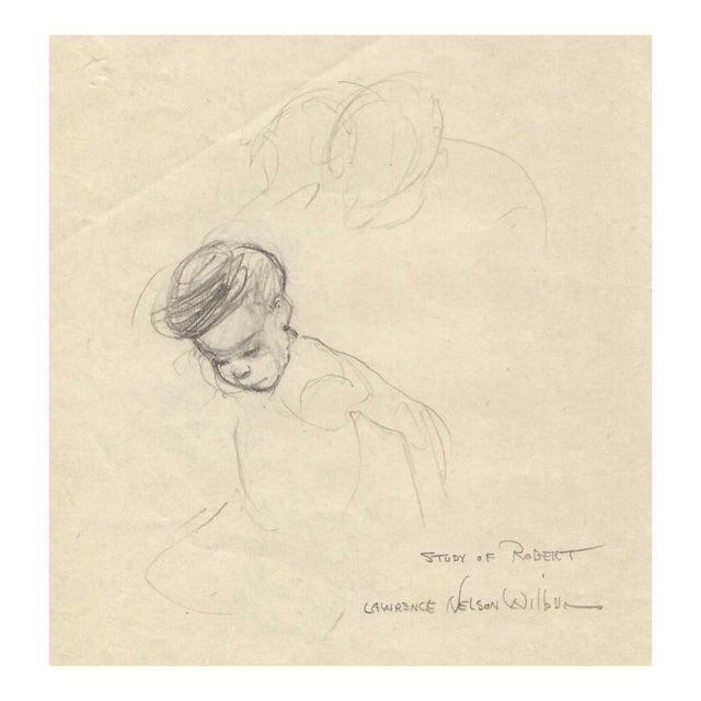 1940s Lawrence Wilbur Study of Robert Drawing For Sale