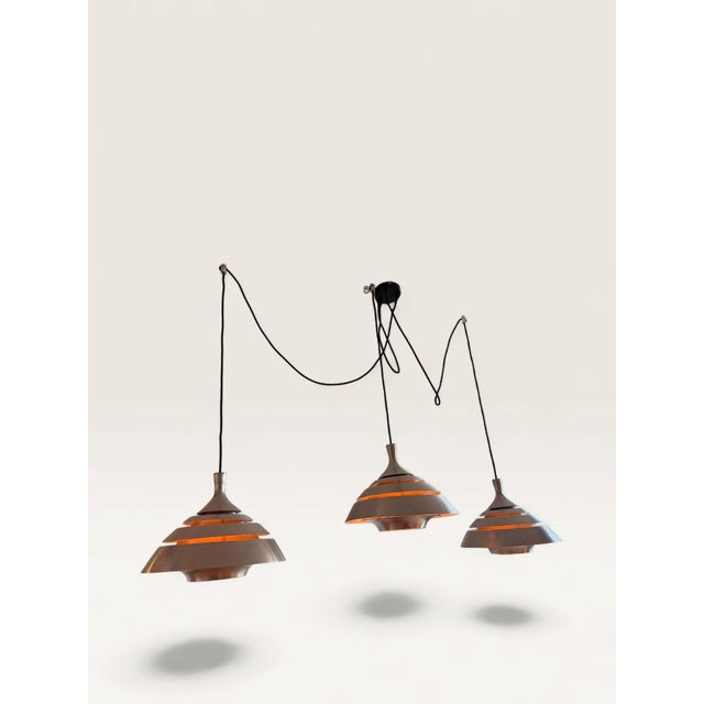 Aluminum Pendant Light in the style of Hans-Agne Jakobsson, 1960s For Sale - Image 9 of 11