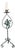 Armatur Wrought Iron Floor Candlestick by Bjerkås, Sweden, 1940s For Sale