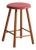 Vintage Wooden Stool with Round Seat, Central Europe, 1950 For Sale