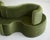 Wood Cloverleaf Sofa in Prada Green Velvet by Verner Panton for Verpan, Denmark, 2000s, Set of 2 For Sale - Image 7 of 13