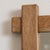 French Provincial 1970-1979 France Weathered Honey Oak Carved Oak Window-Pane Mirror For Sale - Image 3 of 7
