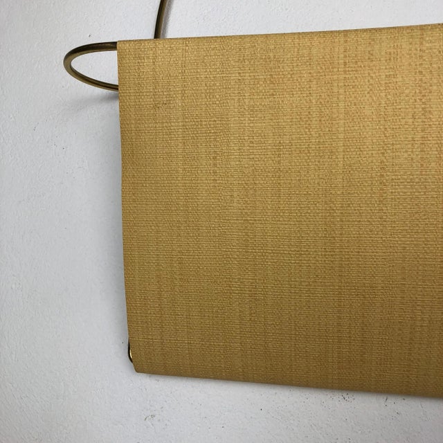 Vintage Brass Wall Hanging Magazine Holder, Austria, 1950s For Sale - Image 9 of 18