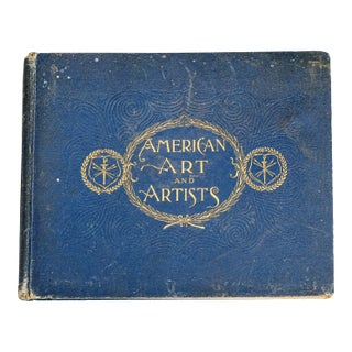 Amazing American Art and Artists Antique Victorian Illustrated Book Reference For Sale