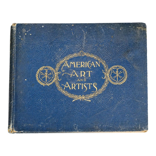 Amazing American Art and Artists Antique Victorian Illustrated Book Reference For Sale