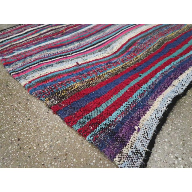 Blue Galerie Shabab Collection Mid-20th Century Persian Flatweave Kilim Rug For Sale - Image 8 of 10