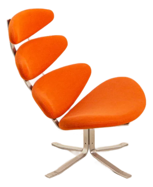 "Corona" Lounge Chair by Poul Volther for Erik Jørgensen 60's