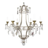 Dennis and Leen Formations DuPont French Crystal Chandelier For Sale