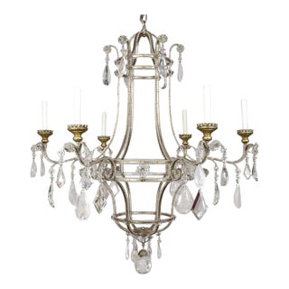 Dennis and Leen Formations DuPont French Crystal Chandelier For Sale