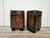 An elegant pair of original Art Deco bedside tables from the 1940s, crafted from fine walnut burl and featuring soft lines...