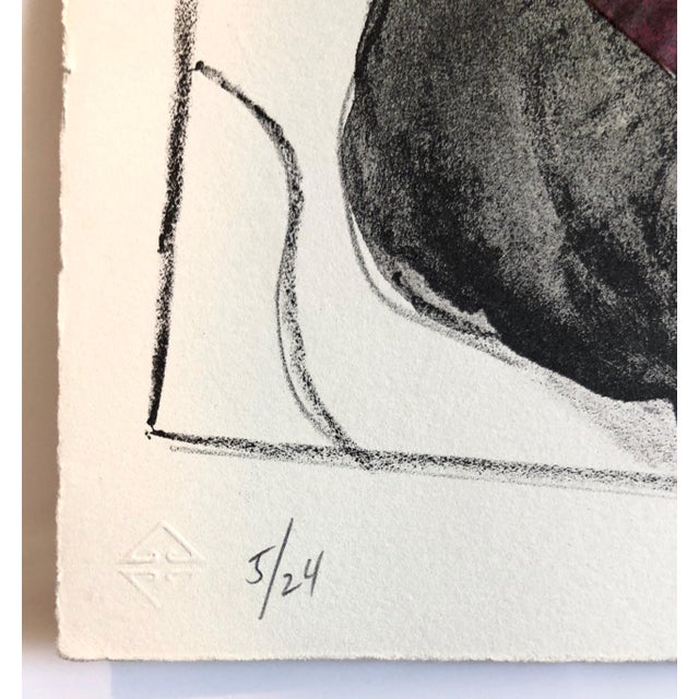 Black Matt PhillipsAriadne, Poem, Mixed Media Abstract Modernist Colorful Collage Lithograph Print, 1987 For Sale - Image 8 of 12