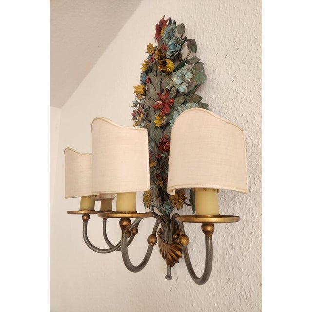 Large Vintage Ciani Firenze Wall Lamp, 1970s For Sale - Image 9 of 18