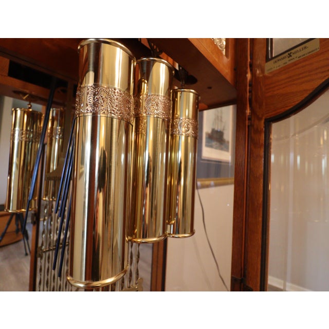 Late 20th Century Howard Miller “Richmond” Grandfather Clock — Model 610-796 For Sale - Image 12 of 18