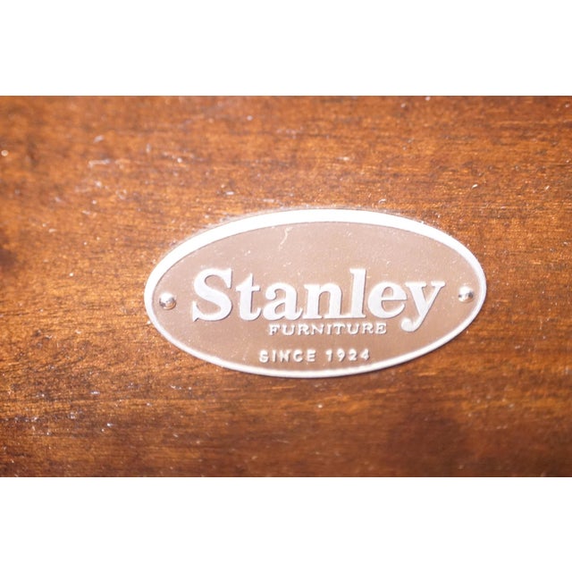 Brown Stanley Furniture Walnut Contemporary Traditional 30" Three Drawer Nightstand 128-13-80 - Continental Barrel Finish For Sale - Image 8 of 15