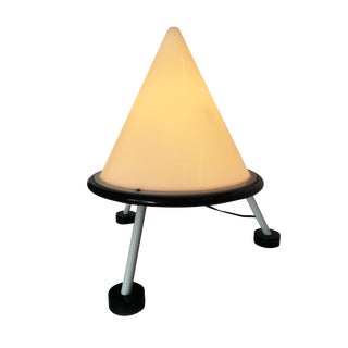 Post Modern Acrylic Geometric Cone Table Lamp For Sale