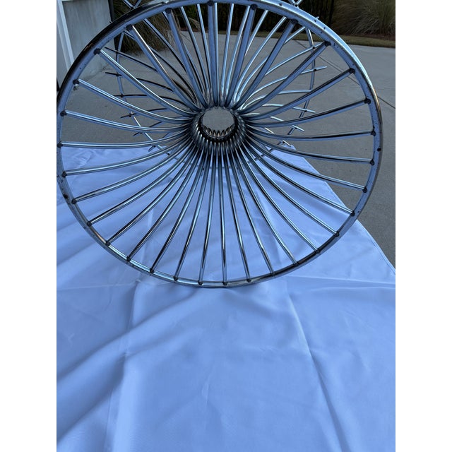 Mid-Century Modern 1970s Margot Round Chrome Dining Table Attributed to Gastone Rinaldi For Sale - Image 3 of 12