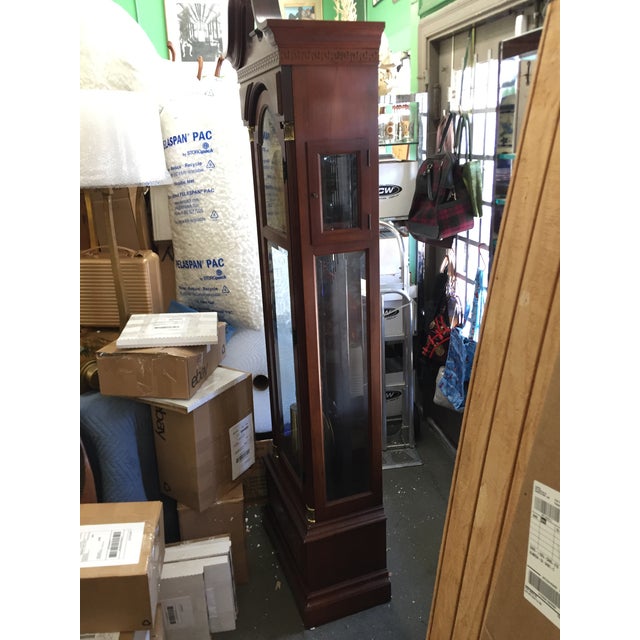 Mahogany Ethan Allen Grandfather Clock Chairish