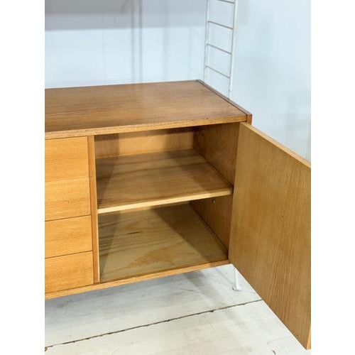 Mid-Century Modern String Shelving Wall Unit For Sale - Image 4 of 16