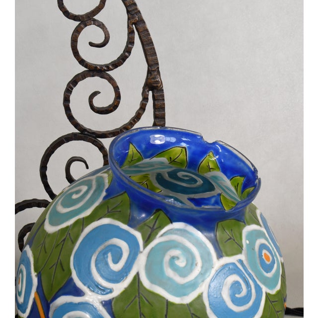 French Art Deco Table Lamp by Adrien Mazoyer - 1930s France For Sale - Image 9 of 11