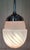 1960s Mid-Century Italian Ceiling Lamp with Chrome-Plated Metal Mounting and Teardrop-Shaped Pink-Tinted Glass Shade, 1960s For Sale - Image 5 of 7